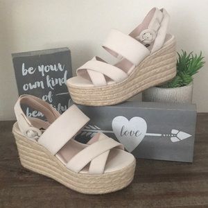Nine West Cream Wedges